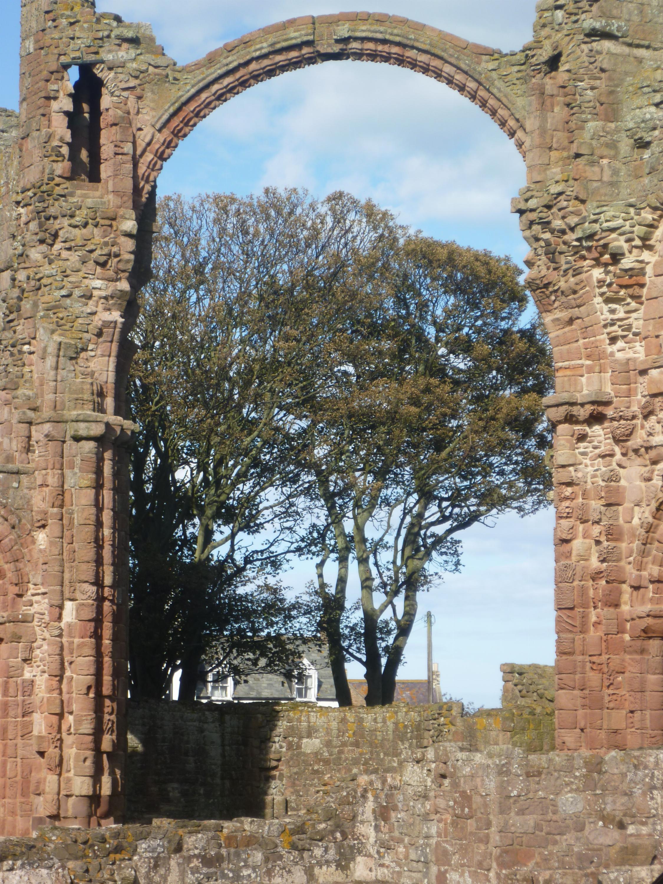 Lindisfarne the ruins of monastery Celtic Glory
